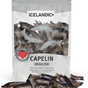 Icelandic+ Capelin Whole Fish Natural Dehydrated Cat and Dog Treats - 2.5 oz