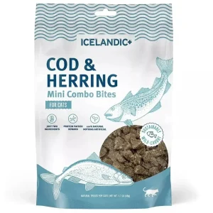 Icelandic+ Cod & Herring Mini Combo Bites Treats For Cats 1.7 oz