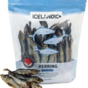 Icelandic+ Herring Whole Fish Natural Dehydrated Dog Treats - 9 oz