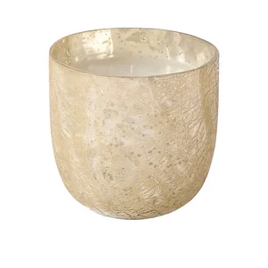 Illume Winter White Large Boxed Crackle Glass Candle