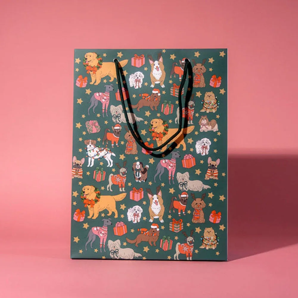 Illustrating Amy Holiday Dogs Gift Bag - Image 2