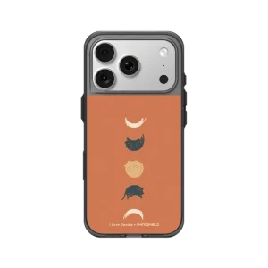 ilovedoodle Cat Landscape - Cat Phases Orange Clear