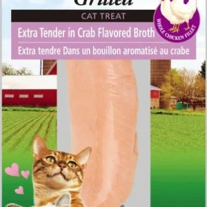 Inaba Chicken Fillet Grilled Cat Treat Extra Tender in Crab Flavored Broth