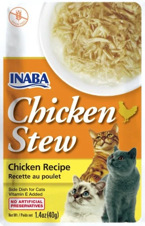 Inaba Chicken Stew Chicken Recipe Side Dish for Cats - 6 Pack