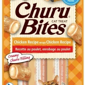 Inaba Churu Bites Cat Treat Chicken Recipe wraps Chicken Recipe 6 pack