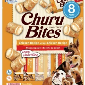 Inaba Churu Bites Dog Treat Chicken Recipe wraps Chicken Recipe