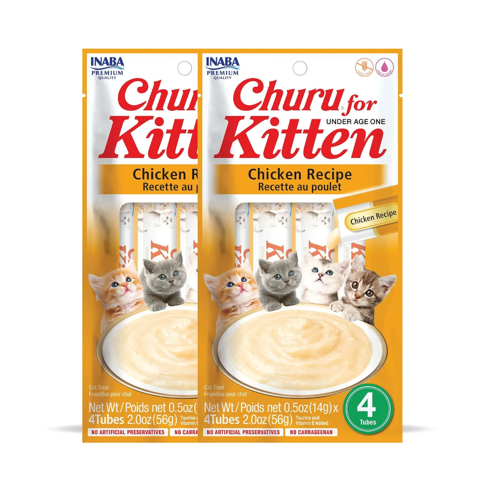INABA Churu Chicken Recipe Creamy Kitten Cat Treats - Image 2