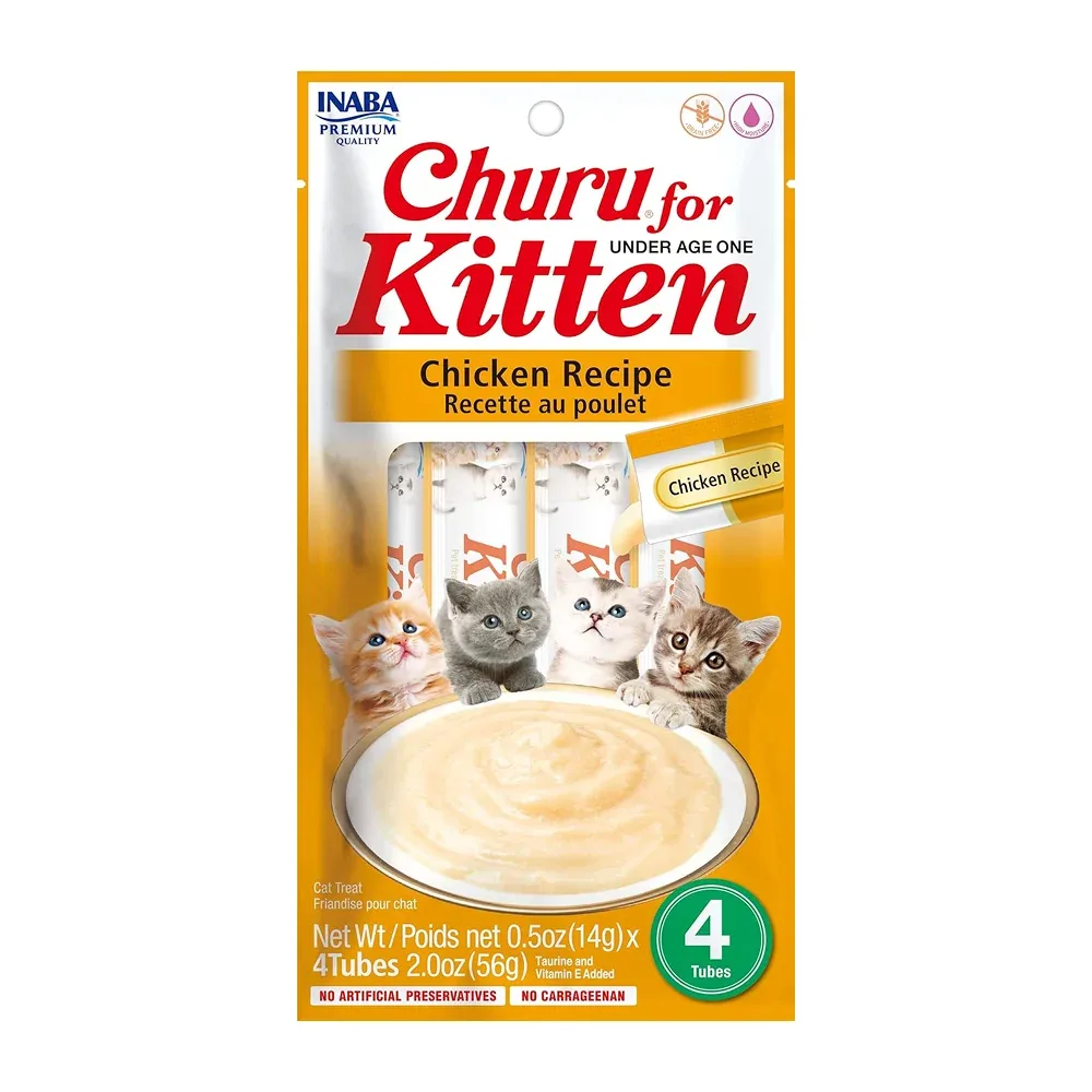INABA Churu Chicken Recipe Creamy Kitten Cat Treats