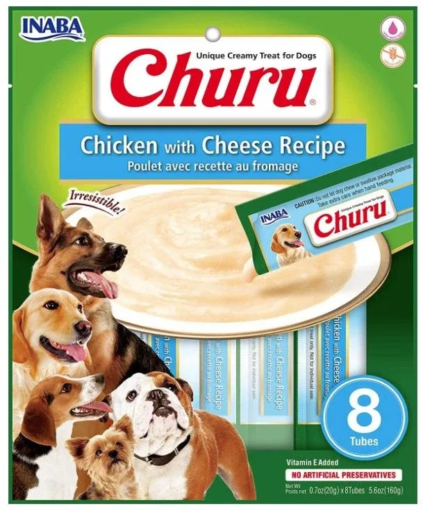 Inaba Churu Chicken with Cheese Recipe Creamy Dog Treat