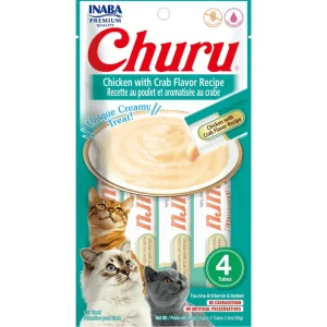 INABA Churu Chicken with Crab Recipe Creamy Cat Treats