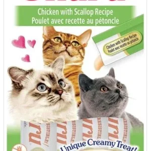 Inaba Churu Chicken with Scallop Recipe Creamy Cat Treat
