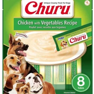 Inaba Churu Chicken with Vegetables Recipe Creamy Dog Treat