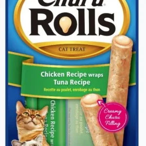 Inaba Churu Rolls Cat Treat Chicken Recipe wraps Tuna Recipe