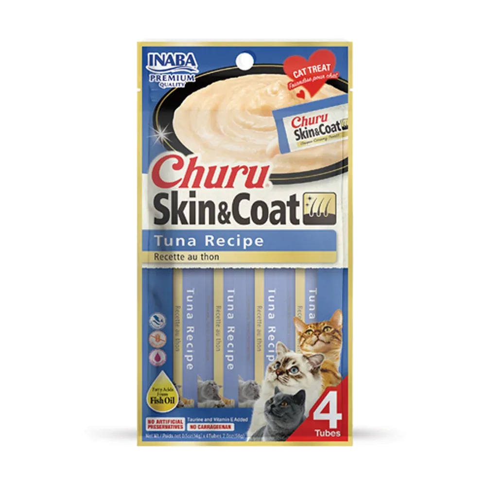 INABA Churu Skin & Coat Tuna Recipe Creamy Cat Treats