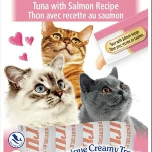 Inaba Churu Tuna with Salmon Recipe Creamy Cat Treat