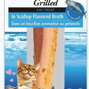 Inaba Tuna Fillet Grilled Cat Treat in Scallop Flavored Broth