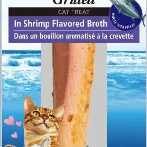Inaba Tuna Fillet Grilled Cat Treat in Shrimp Flavored Broth