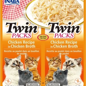 Inaba Twin Packs Chicken Recipe in Chicken Broth for Cats