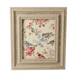 India Handicrafts Rope Carved Grey Frame 8x10