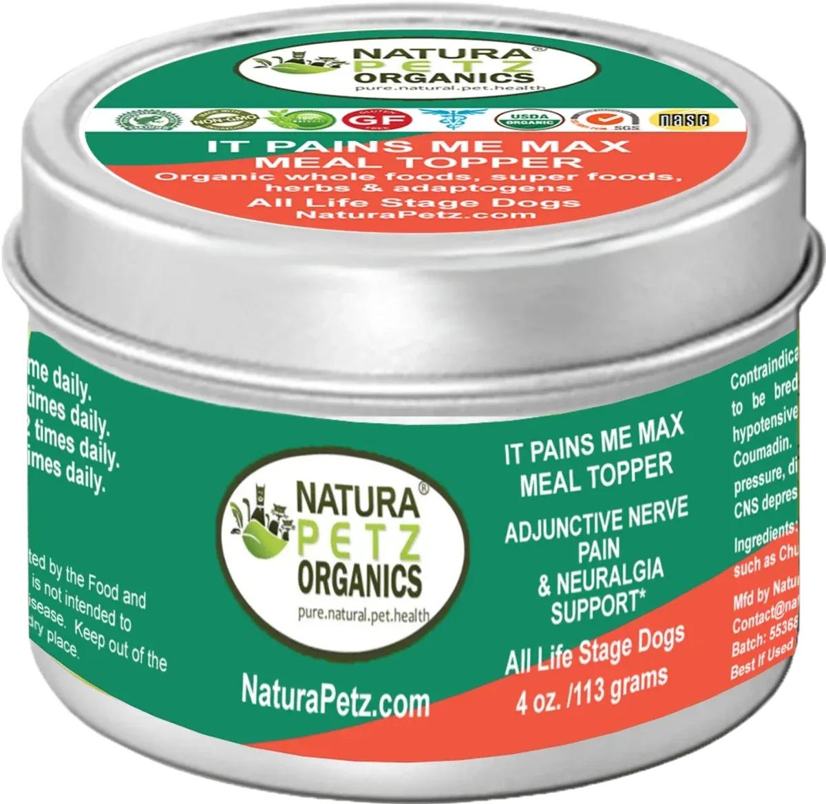 It Pains Me Max Meal Topper* Adjunctive Nerve Pain & Neuralgia Support* Dogs & Cats - Image 2