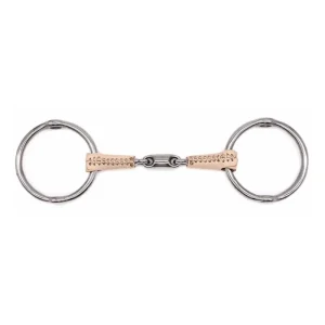 Jake Adams Double Jointed Leather Covered Loose Ring Gag 5.25in