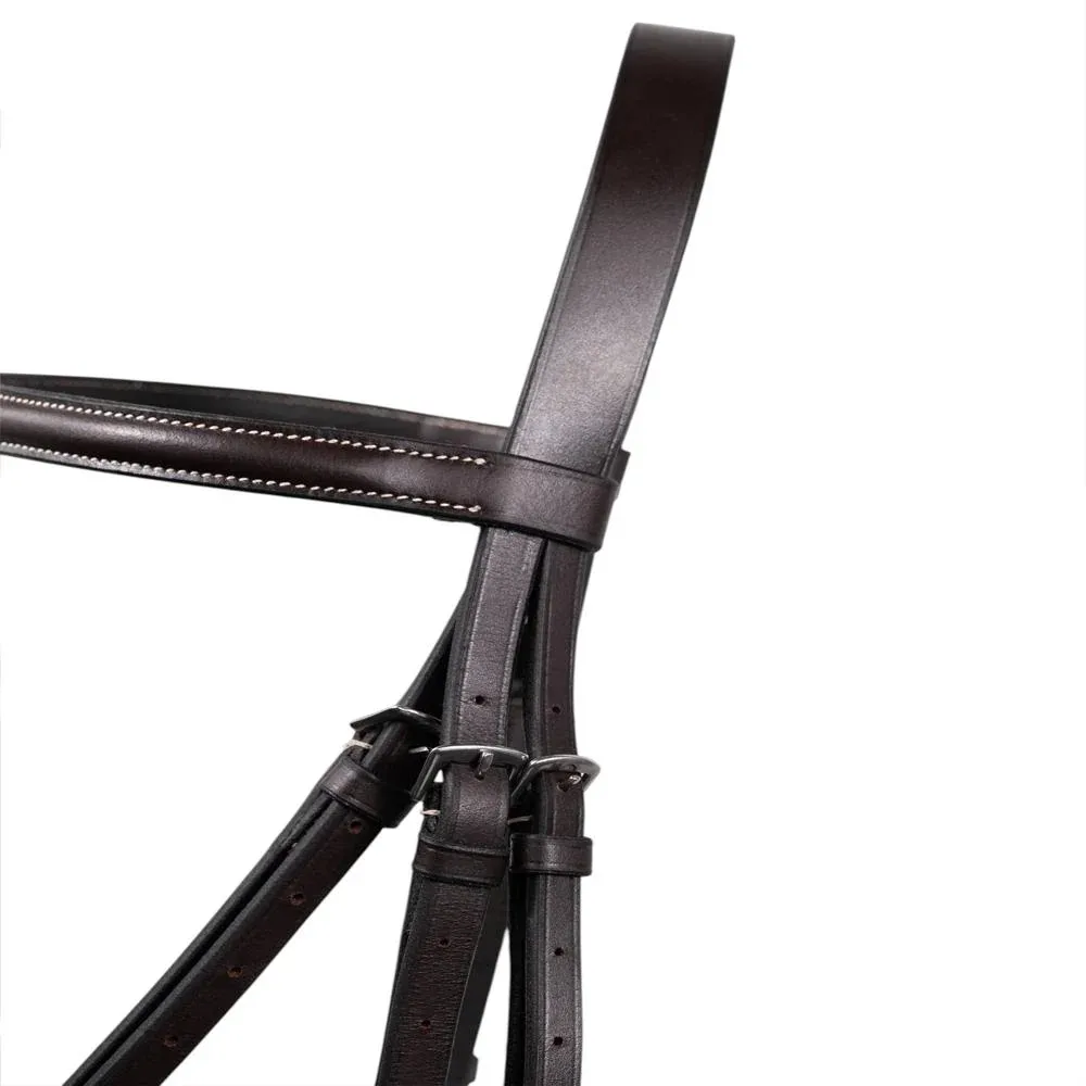 Jake Adams Fancy Stitched Hunter Bridle with 1in. Noseband and Laced Reins - Image 2