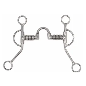 Jake Adams Stainless Steel Cherry Roller Port Training Shank 5in