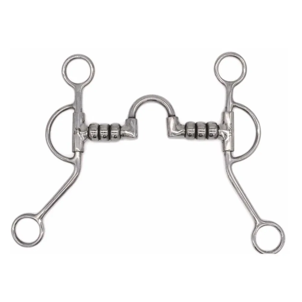 Jake Adams Stainless Steel Cherry Roller Port Training Shank 5in