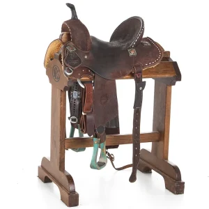 Jeff Smith Used 13.5in Chocolate Barrel Saddle