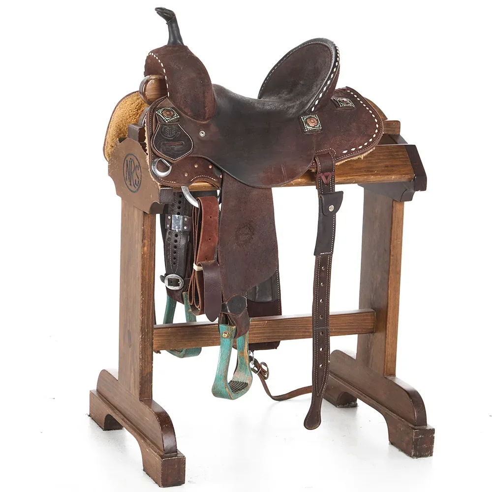 Jeff Smith Used 13.5in Chocolate Barrel Saddle