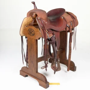 Jeff Smith Used 17in Basket Weave Cutting Saddle