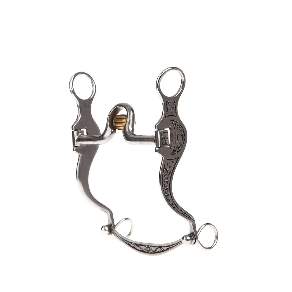 Jeremiah Watt Products 1 3/4in Ported Roller Big Celvis Rings Shank Bit - Image 2