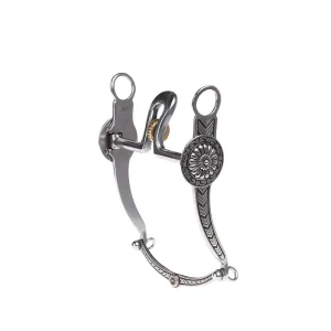 Jeremiah Watt Products 2 3/4in Ported Roller Gallup Concho Shank Bit