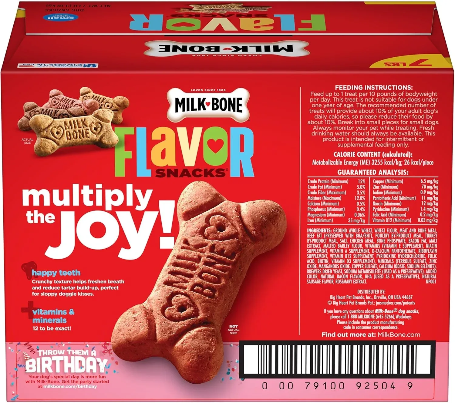 Jm Smucker Co Milk-Bone Flavor Snacks Small Biscuits 7lb - Image 2