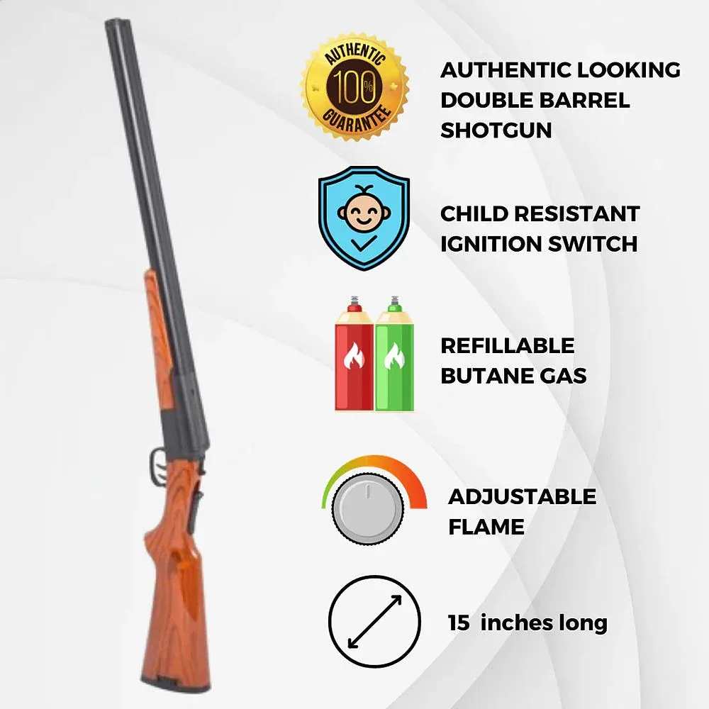 John Gibson Enterprises, Inc Double Barrel Shotgun BBQ Lighter - Image 2