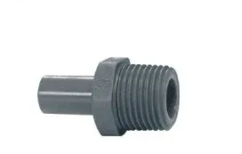 John Guest 1/4" x 1/4" Stem Adapter - White