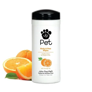 John Paul Full Body & Paw Cat and Dog Wipes - 45 Count
