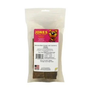 Jones Natural Chews Barknola Bar Chicken with Cranberry Healthy Dog Snacks
