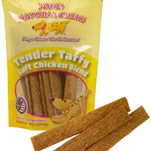 Jones Natural Chews Dollar Tender Taffy Chicken Natural Dog Chews - 2 Pack - 80 Count