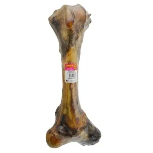 Jones Natural Chews Meaty Smoked Beef Jumbo Bones with Knuckles - 16-18 Inch - 10 Count