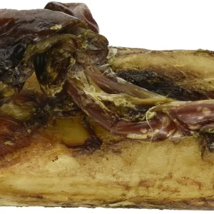 Jones Natural Chews Smoked Meaty Beef Center with Dog Bully Stick - 4 Inch - 24 Count