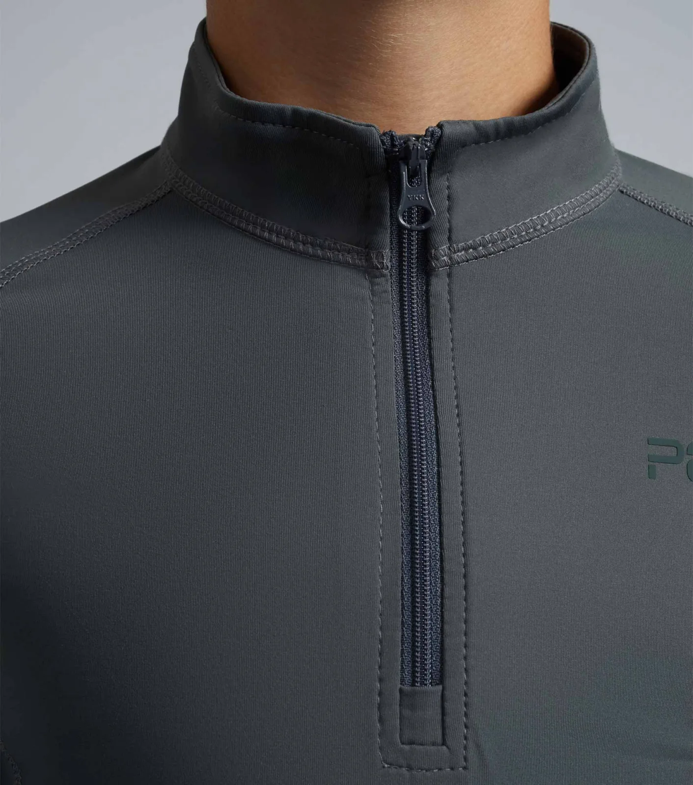 Junior Ombretta Technical Riding Top Anthracite Grey - Image 2