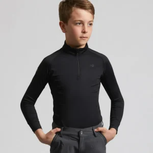 Junior Ombretta Technical Riding Top Black
