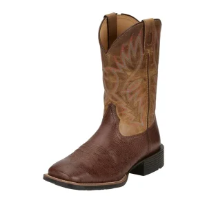 Justin Boot Company Mens Untamed Conroe Green Brown Smooth Ostrich 11In Brown Goat Top Cowboy Boots