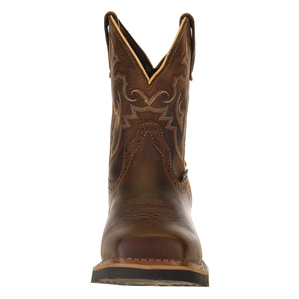 Justin Boot Company Womens Jalena Maple Tan 8in Maple Tan Top Water Proof Comp Toe Work Boot - Image 2