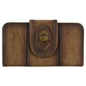 Justin Burnished Brown Wallet