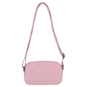 Justin Leather Hearts Pink Camera Bag