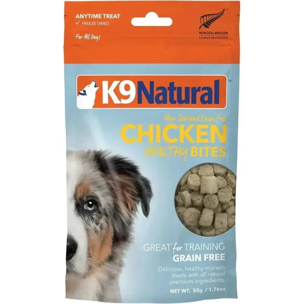 K9 Natural Chicken Dog Treats Freeze-Dried Healthy Bites 1.76oz