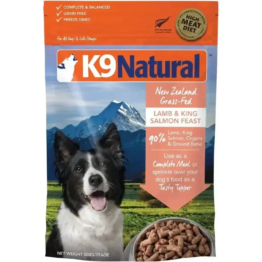 K9 Natural Freeze-Dried Dog Food with Lamb & King Salmon - Grain-Free Formula