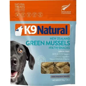 K9 Natural Freeze-Dried Dog Treats Green Mussels Healthy Snacks 1.76oz
